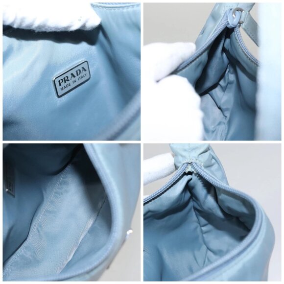 PRADA Accessory Pouch Nylon Light Blue Auth - Picture 14 of 15